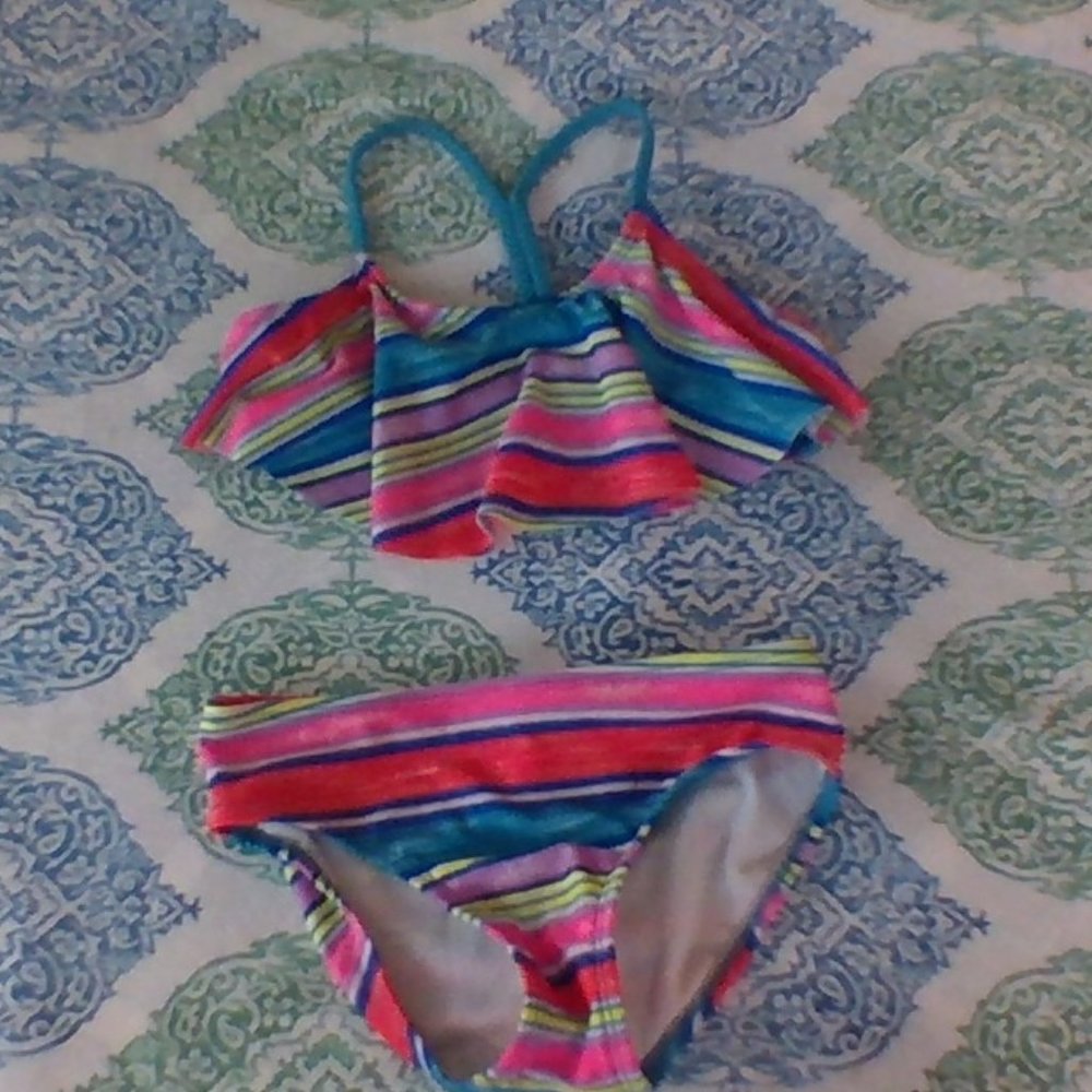 super cute muti-color bikini!!